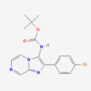 Tert-butyl (2-(4-bromophenyl)imidazo[1,2-A]pyrazin-3-YL)carbamate