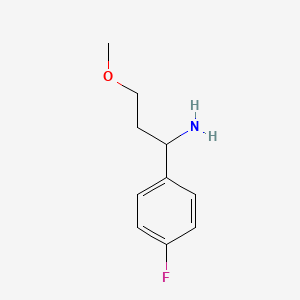 1-(4-Fluorophenyl)-3-methoxypropan-1-amine