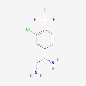 (1S)-1-[3-chloro-4-(trifluoromethyl)phenyl]ethane-1,2-diamine