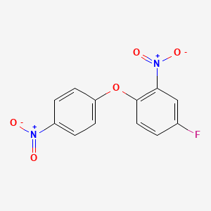 molecular formula C12H7FN2O5 B13047140 4-Fluoro-2-nitro-1-(4-nitrophenoxy)benzene 