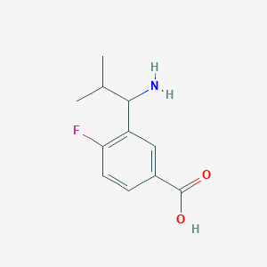 3-(1-Amino-2-methylpropyl)-4-fluorobenzoicacidhcl