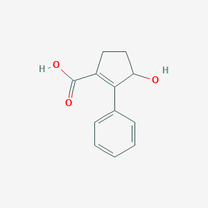 3-Hydroxy-2-phenylcyclopent-1-ene-1-carboxylic acid