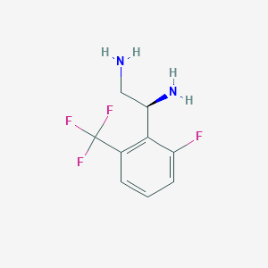 (1S)-1-[6-Fluoro-2-(trifluoromethyl)phenyl]ethane-1,2-diamine