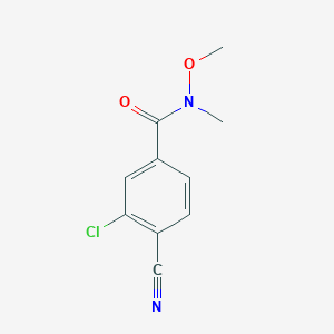 3-Chloro-4-cyano-N-methoxy-N-methylbenzamide