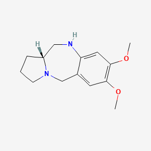 molecular formula C14H20N2O2 B13047272 (R)-7,8-Dimethoxy-2,3,5,10,11,11A-hexahydro-1H-benzo[E]pyrrolo[1,2-A][1,4]diazepine 