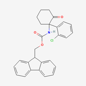 (9H-Fluoren-9-YL)methyl (1-(2-chlorophenyl)-2-oxocyclohexyl)carbamate