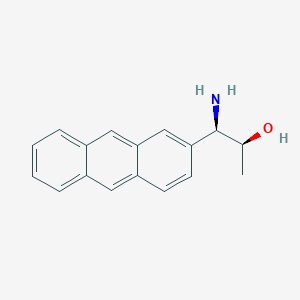 molecular formula C17H17NO B13047316 (1R,2S)-1-Amino-1-(2-anthryl)propan-2-OL 