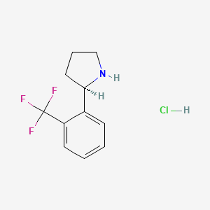 (r)-2-(2-(Trifluoromethyl)phenyl)pyrrolidine hydrochloride