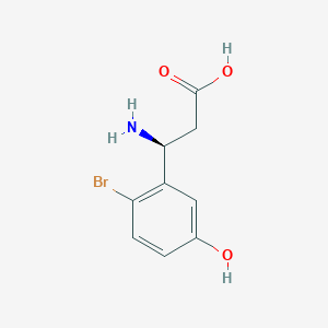 (3S)-3-Amino-3-(2-bromo-5-hydroxyphenyl)propanoic acid