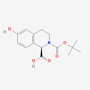 (R)-2-(Tert-butoxycarbonyl)-6-hydroxy-1,2,3,4-tetrahydroisoquinoline-1-carboxylic acid