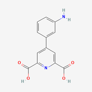 4-(3-Aminophenyl)pyridine-2,6-dicarboxylic acid