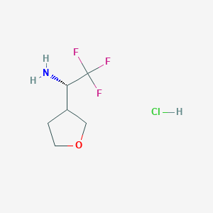 (1S)-2,2,2-trifluoro-1-(oxolan-3-yl)ethanamine;hydrochloride