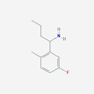 1-(5-Fluoro-2-methylphenyl)butan-1-amine