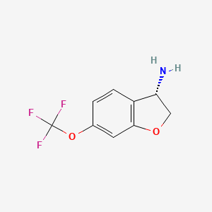 (3S)-6-(Trifluoromethoxy)-2,3-dihydrobenzo[B]furan-3-ylamine