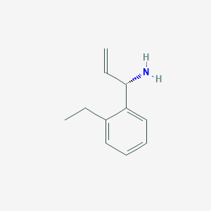 molecular formula C11H15N B13047464 (1S)-1-(2-Ethylphenyl)prop-2-enylamine 