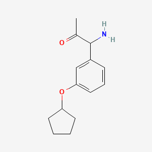 1-Amino-1-(3-cyclopentyloxyphenyl)acetone