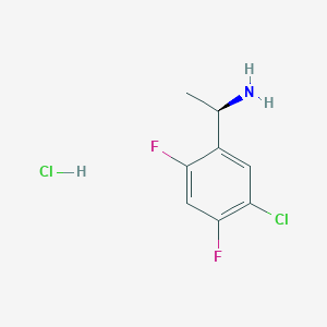 (R)-1-(5-Chloro-2,4-difluorophenyl)ethan-1-amine hcl