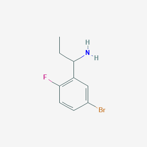 1-(5-Bromo-2-fluorophenyl)propan-1-amine