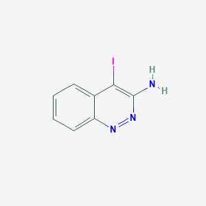 molecular formula C8H6IN3 B13047509 4-Iodocinnolin-3-amine 