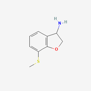 7-(Methylsulfanyl)-2,3-dihydro-1-benzofuran-3-amine