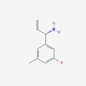 molecular formula C10H12FN B13047552 (1S)-1-(5-Fluoro-3-methylphenyl)prop-2-enylamine 