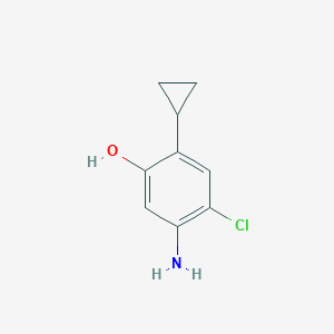 5-Amino-4-chloro-2-cyclopropylphenol