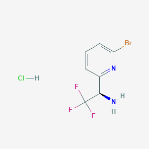 (R)-1-(6-Bromopyridin-2-YL)-2,2,2-trifluoroethan-1-amine hcl