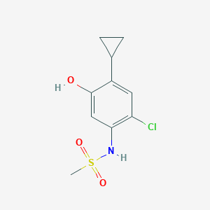 N-(2-Chloro-4-cyclopropyl-5-hydroxyphenyl)methanesulfonamide