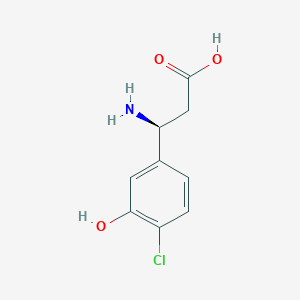 (3S)-3-Amino-3-(4-chloro-3-hydroxyphenyl)propanoic acid