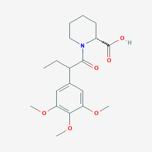 (2R)-1-(2-(3,4,5-Trimethoxyphenyl)butanoyl)piperidine-2-carboxylic acid