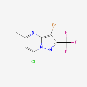 3-Bromo-7-chloro-5-methyl-2-(trifluoromethyl)pyrazolo[1,5-A]pyrimidine