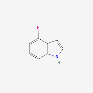 molecular formula C8H6FN B1304775 4-氟吲哚 CAS No. 387-43-9