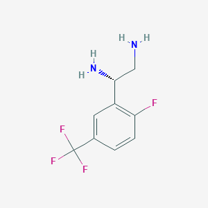 (1S)-1-[2-fluoro-5-(trifluoromethyl)phenyl]ethane-1,2-diamine