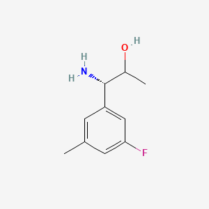 (1S)-1-Amino-1-(3-fluoro-5-methylphenyl)propan-2-OL