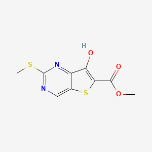 Methyl 7-hydroxy-2-(methylthio)thieno[3,2-D]pyrimidine-6-carboxylate