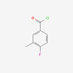 molecular formula C8H6ClFO B1304792 4-氟-3-甲基苯甲酰氯 CAS No. 455-84-5