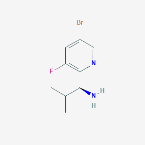 (1S)-1-(5-Bromo-3-fluoro(2-pyridyl))-2-methylpropylamine