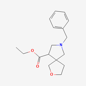 molecular formula C17H23NO3 B13047927 Ethyl 7-benzyl-2-oxa-7-azaspiro[4.4]nonane-9-carboxylate CAS No. 2089651-63-6