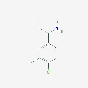 1-(4-Chloro-3-methylphenyl)prop-2-EN-1-amine