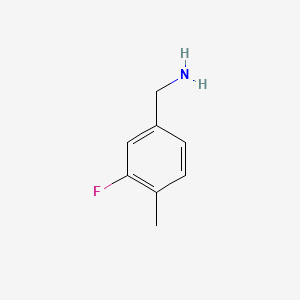molecular formula C8H10FN B1304794 3-氟-4-甲基苯甲胺 CAS No. 261951-67-1