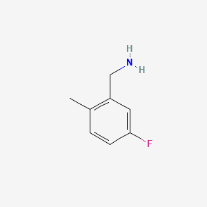 molecular formula C8H10FN B1304796 5-Fluoro-2-methylbenzylamine CAS No. 261951-69-3