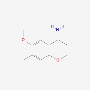 6-Methoxy-7-methylchroman-4-amine