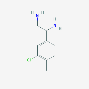 1-(3-Chloro-4-methylphenyl)ethane-1,2-diamine