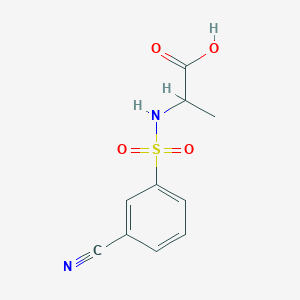 2-(3-Cyanobenzenesulfonamido)propanoic acid