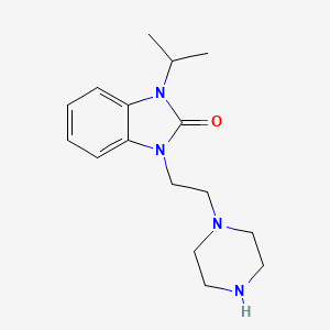 molecular formula C16H24N4O B13048074 1-Isopropyl-3-(2-(piperazin-1-YL)ethyl)-1,3-dihydro-2H-benzo[D]imidazol-2-one 