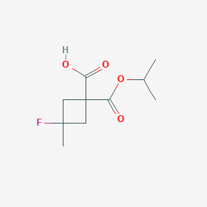 3-Fluoro-1-(isopropoxycarbonyl)-3-methylcyclobutane-1-carboxylic acid