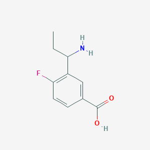 3-(1-Aminopropyl)-4-fluorobenzoicacidhcl