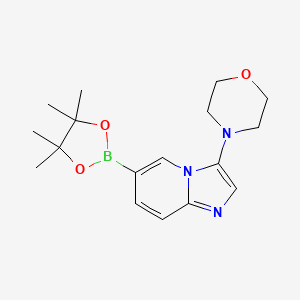 4-(6-(4,4,5,5-Tetramethyl-1,3,2-dioxaborolan-2-YL)imidazo[1,2-A]pyridin-3-YL)morpholine