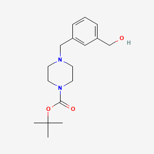 B1304812 Tert-butyl 4-[3-(hydroxymethyl)benzyl]tetrahydro-1(2H)-pyrazinecarboxylate CAS No. 500013-39-8
