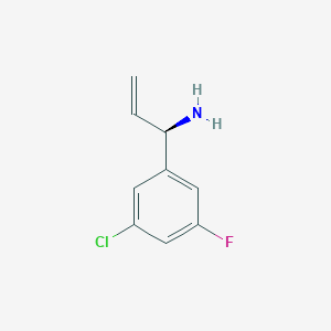 (1R)-1-(5-Chloro-3-fluorophenyl)prop-2-enylamine